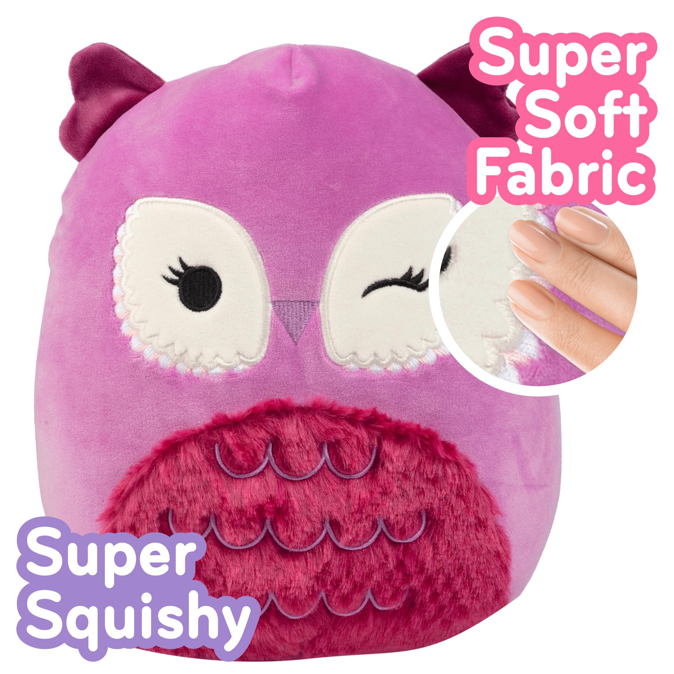Jazwares Squishmallows display-ready collection on shelf.