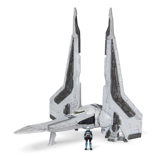 Jazwares Star Wars Bo-Katan Kryze Gauntlet Starfighter cockpit detail for authentic play