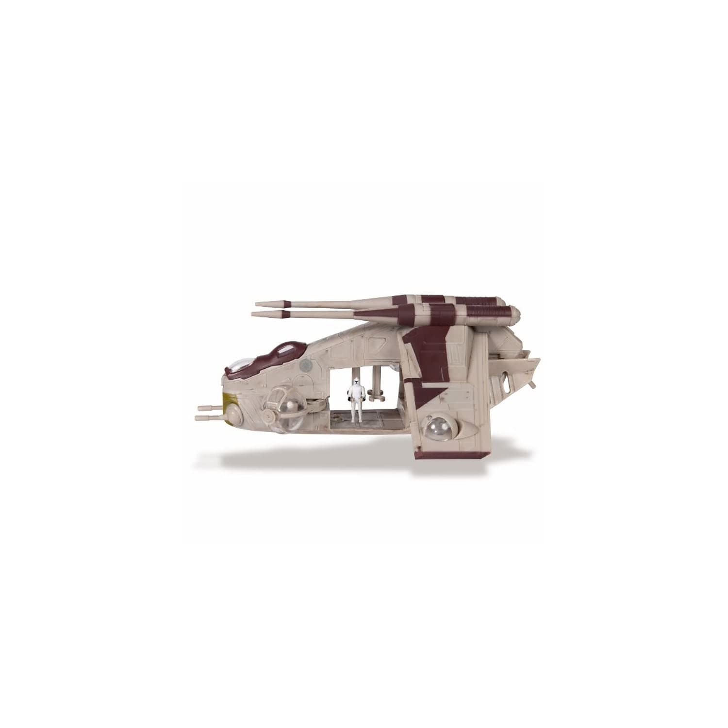 Jazwares Star Wars LAAT front turrets view for interactive battle play