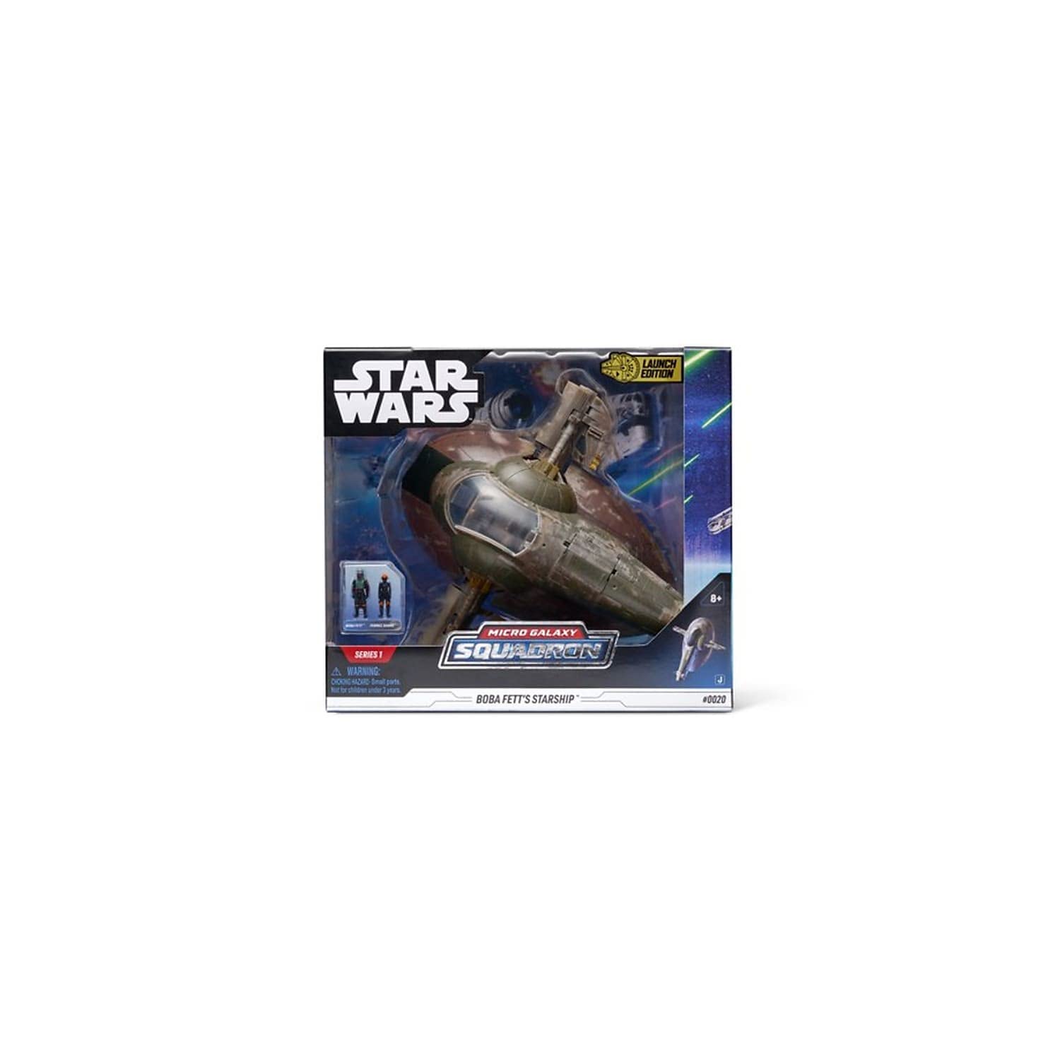 Jazwares Boba Fett 1-inch micro figure for collectible posing.