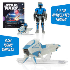 Jazwares Star Wars Micro Galaxy Scout vehicle closeup for display and play.