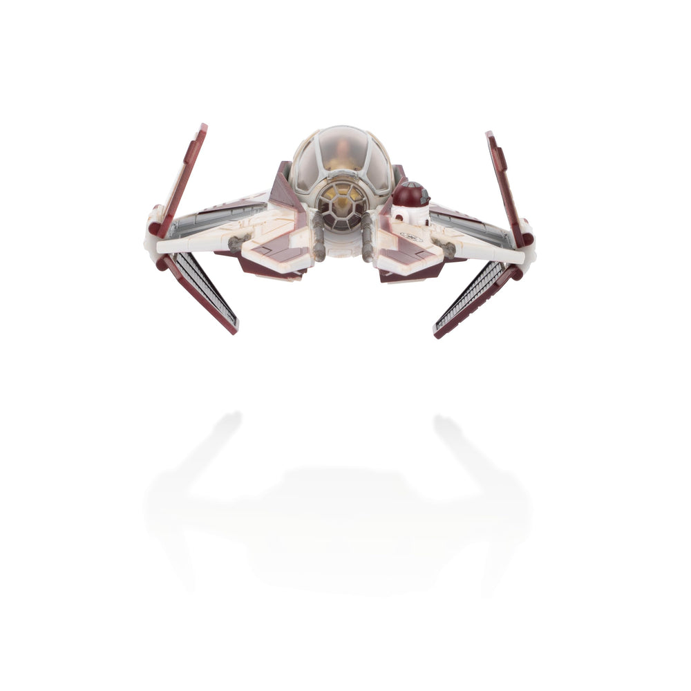 Close-up detail of Jedi Interceptor from the Micro Galaxy line