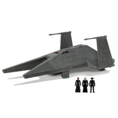 Jazwares Star Wars Micro Galaxy Squadron Inquisitor Transport Scythe front view, authentic scale for display and play