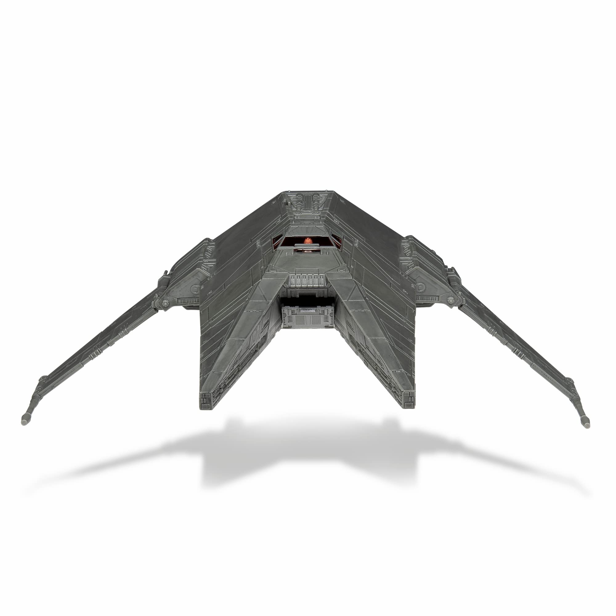 Jazwares Star Wars Micro Galaxy Squadron Inquisitor Transport Scythe landing gear in action for realism