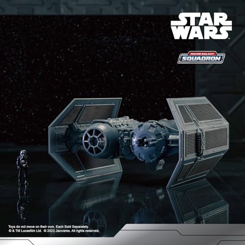 Jazwares Star Wars Micro Galaxy Squadron TIE Bomber opening bomb bay ready for imaginative play