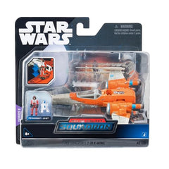Jazwares Star Wars Micro Galaxy T-70 X-wing with droid socket for expandable play