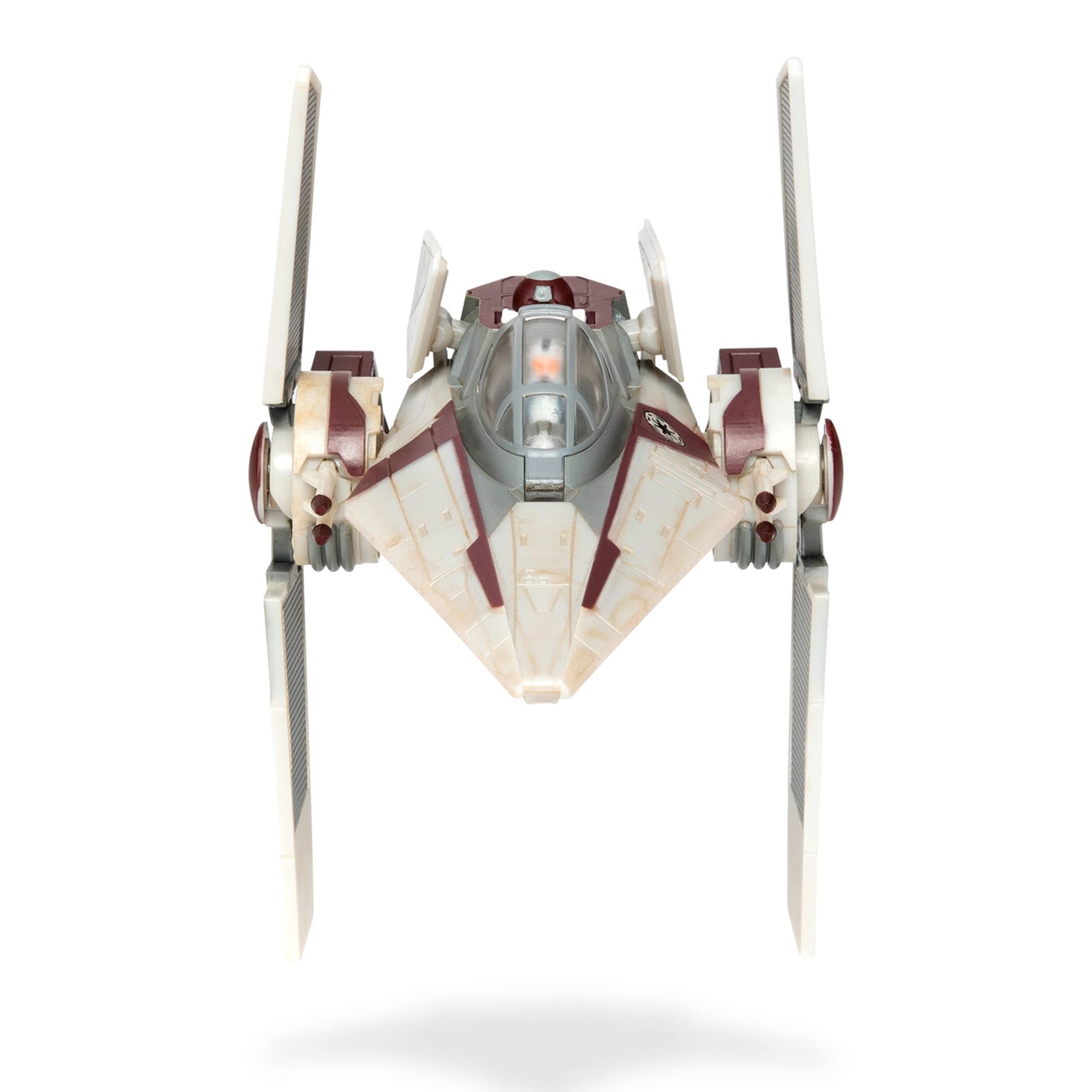 Jazwares Star Wars Micro Galaxy V-Wing includes R4-P17 micro figure for imaginative play.