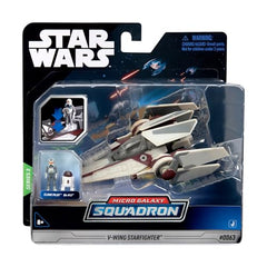 Jazwares Star Wars Micro Galaxy V-Wing cockpit open reveals accessible action play.