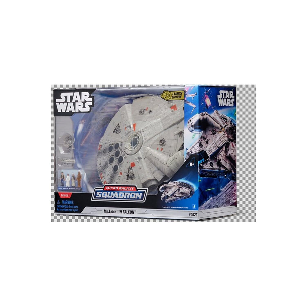 Jazwares included micro figures Han Solo Chewbacca Leia Obi-Wan support storytelling.