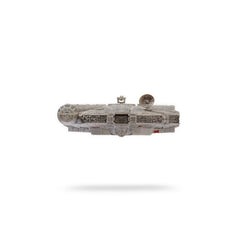 Jazwares Millennium Falcon retractable landing gear for authentic display angles.
