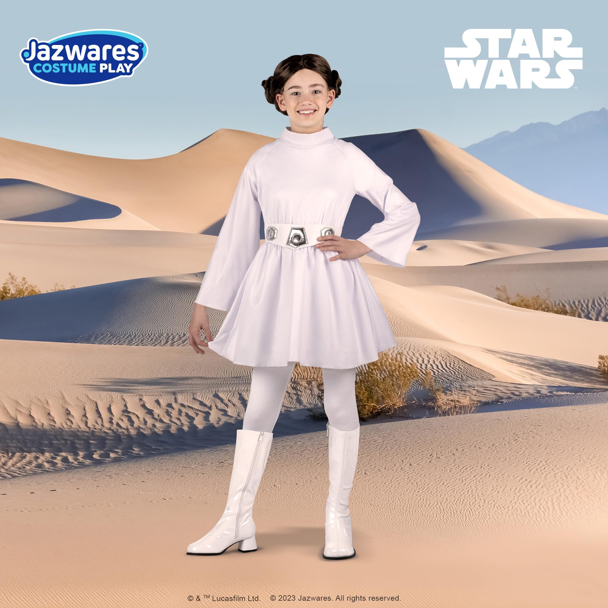 Jazwares Leia costume suitable for birthdays and themed events.
