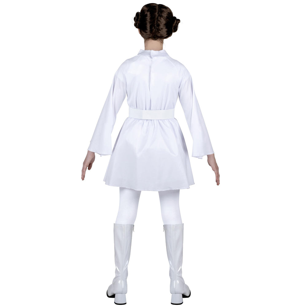 Jazwares Leia costume package shows complete outfit for party readiness.