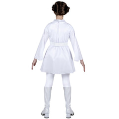 Jazwares Leia costume package shows complete outfit for party readiness.