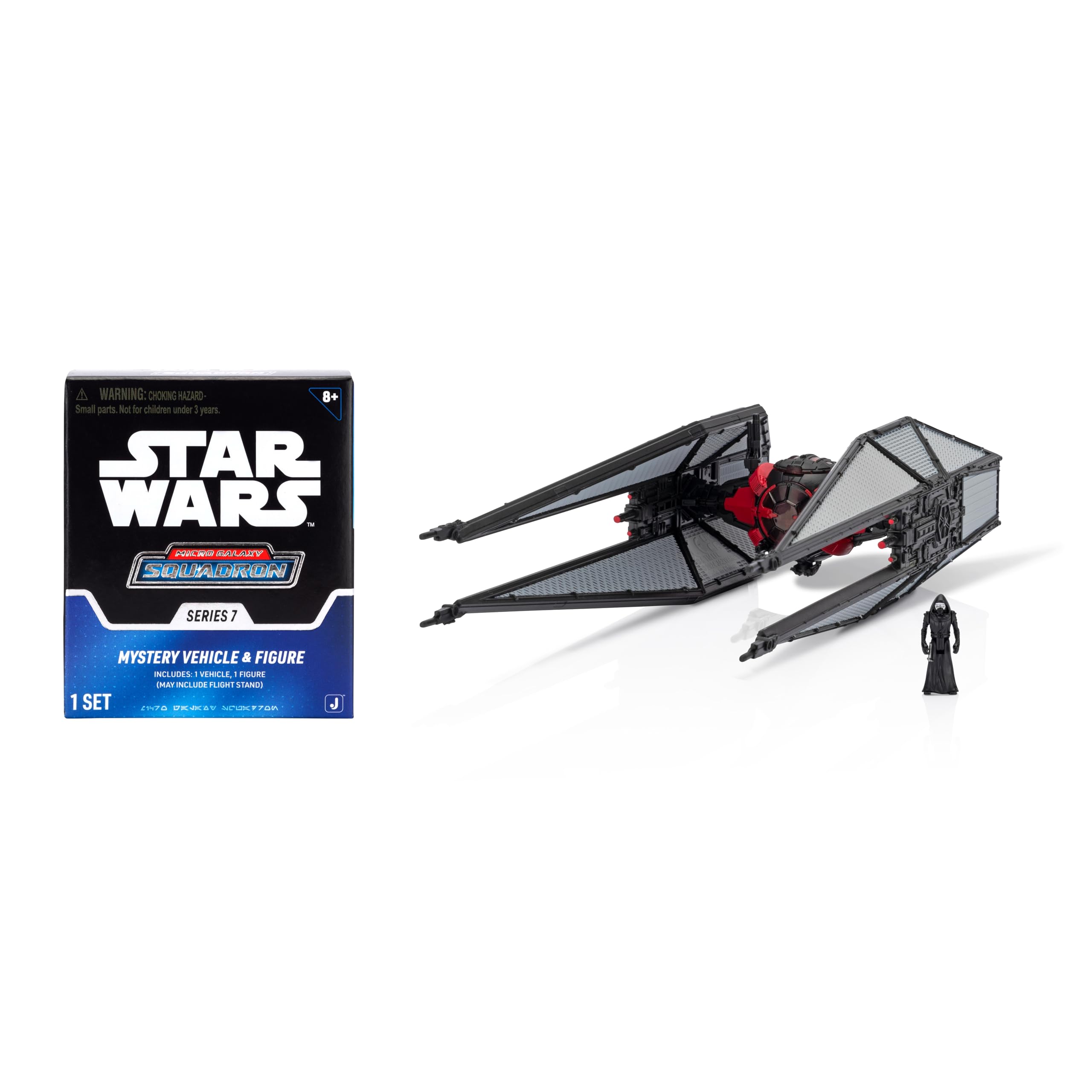 Jazwares Star Wars TIE Whisper Mystery Bundle vehicle with flight stand for display and play