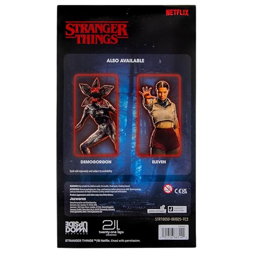 Jazwares Dustin Upside Down figure soft clothing adds authentic texture to any display.