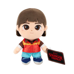 Jazwares Stranger Things Will Byers Plush features embroidery and authentic details for reliable play.