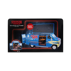 WSQK van playset side door open, showcasing interior access for figures
