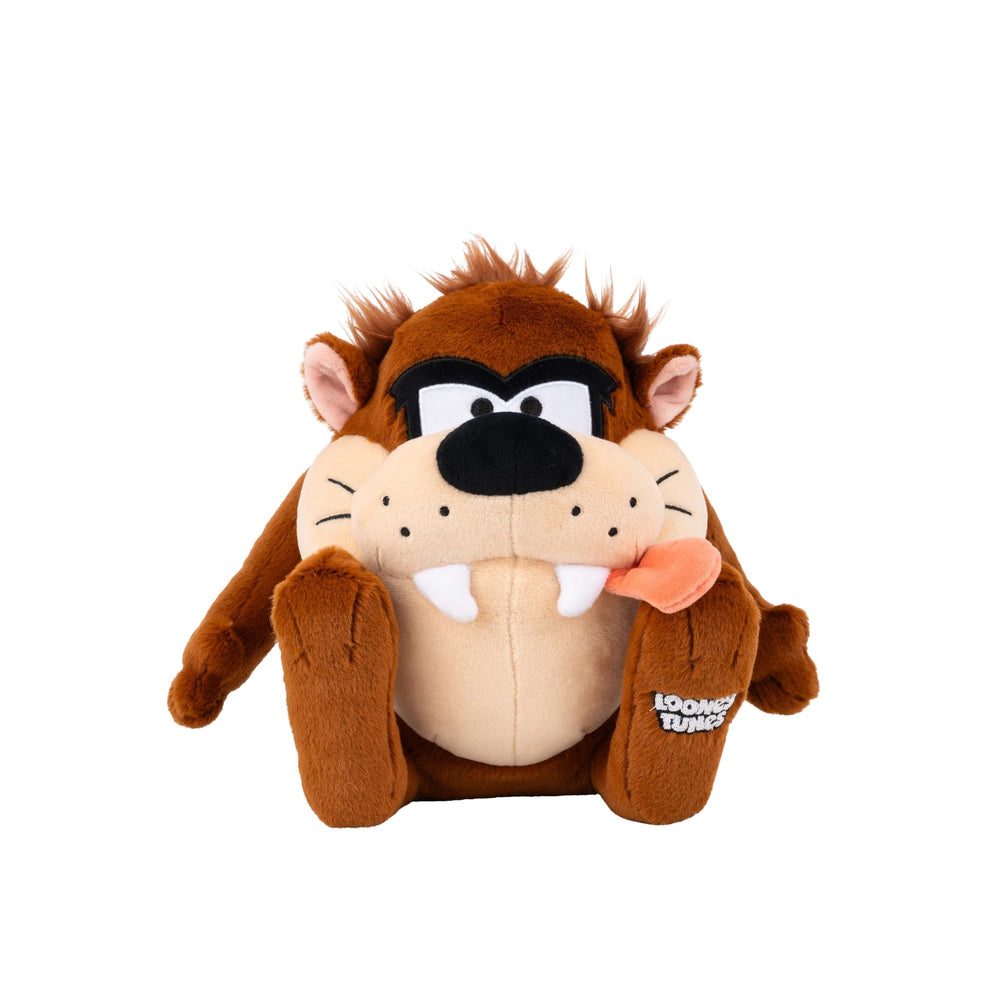 Jazwares Taz plush front view with ultra-soft cuddle texture.