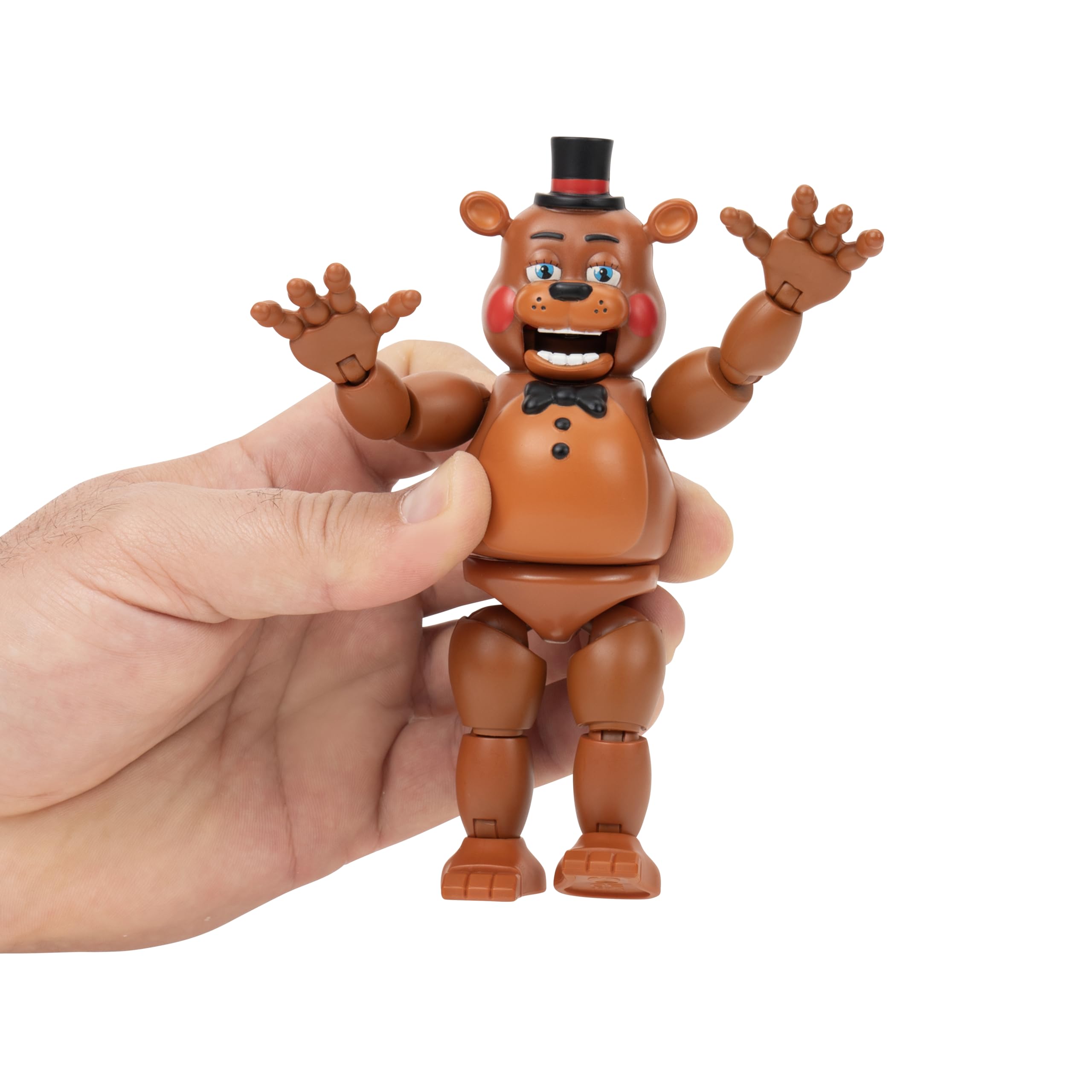 Jazwares Toy Freddy detailed sculpt with game-accurate look