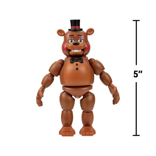 Jazwares Toy Freddy glow-in-the-dark eyes illuminate nighttime display