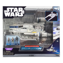 Retractable landing gear on Jazwares U-Wing for realistic posing options.