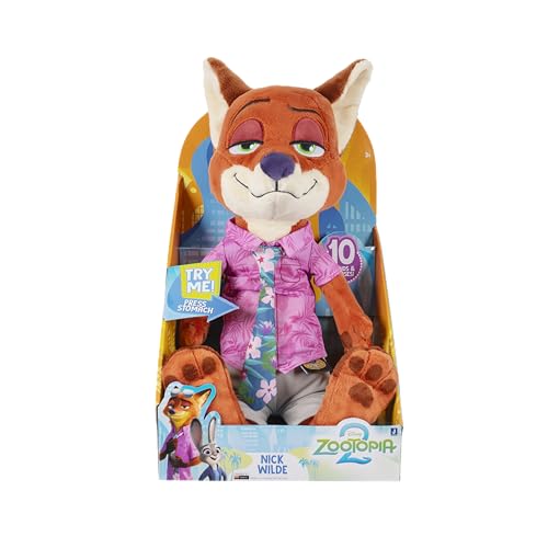 Nick Wilde plush belly-press activates 10+ sounds from Zootopia 2.