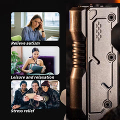 JC JIUCHUANG fidget gun metal on desk use features tactile feedback during work breaks.