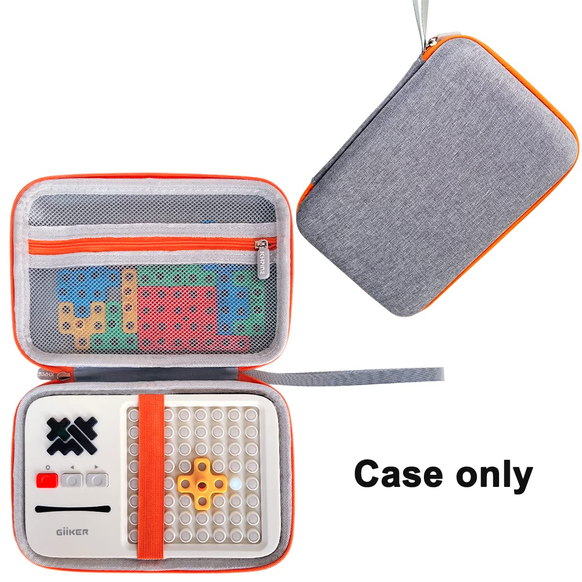 Hard EVA shell protects the GiiKER puzzle during travel and storage.