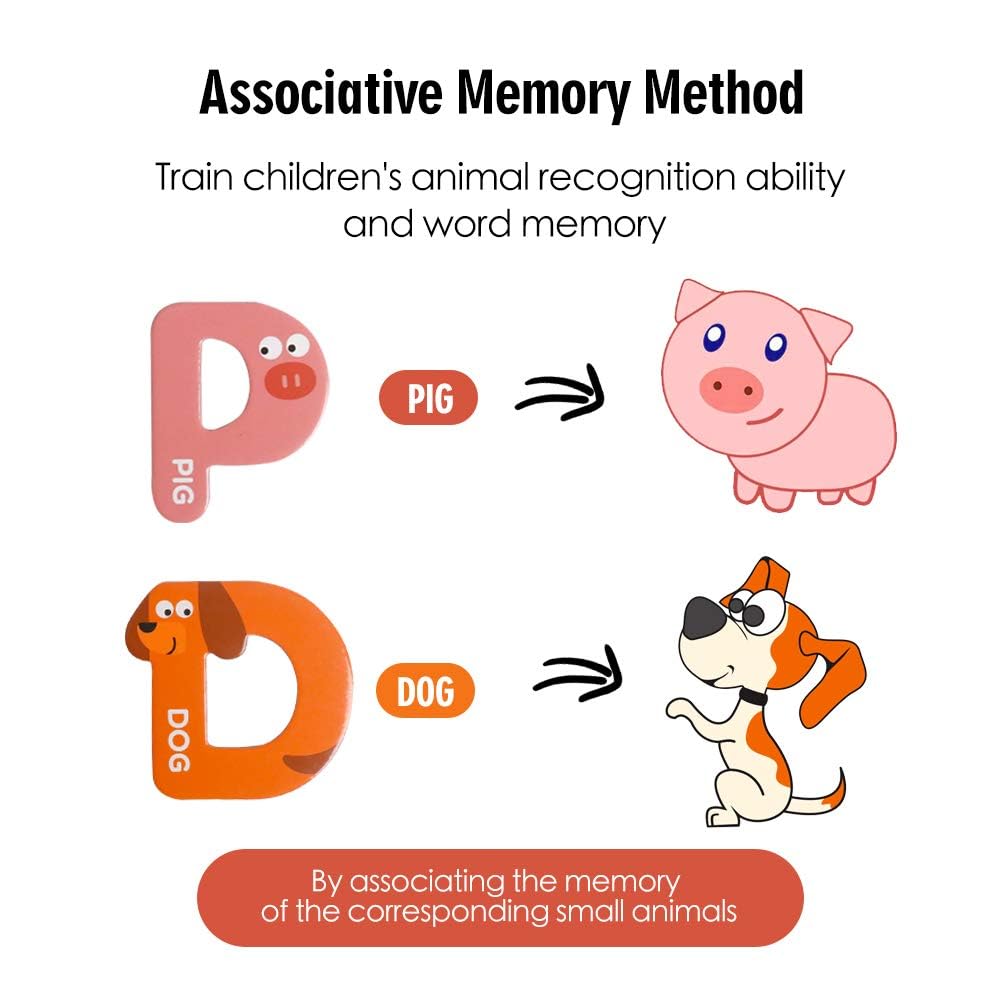 JCREN Bright color animal magnets—engage visual recognition during playtime.