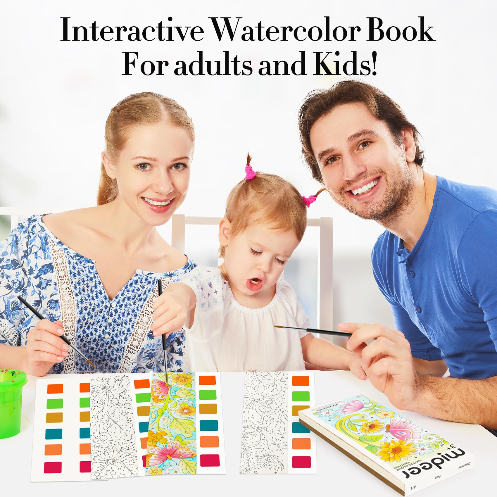 Each page tears out as a bookmark to share with family.