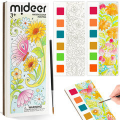 JCREN watercolor book cover for kids, portable art set on the go.