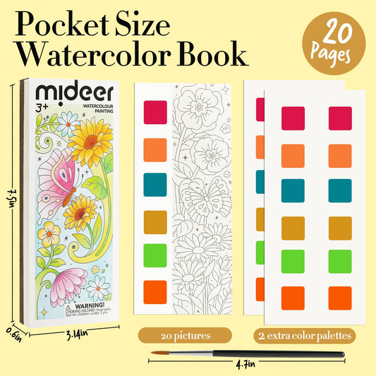 JCREN interior pages with flower and butterfly designs for color exploration.