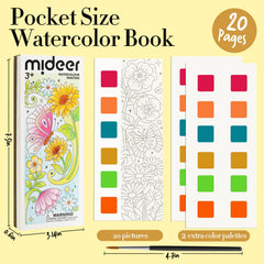 JCREN interior pages with flower and butterfly designs for color exploration.