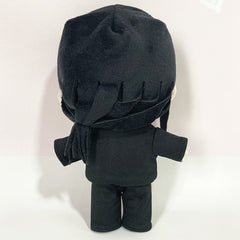 JCvCX short-pigtail plush seen from the back, charming desk decor.
