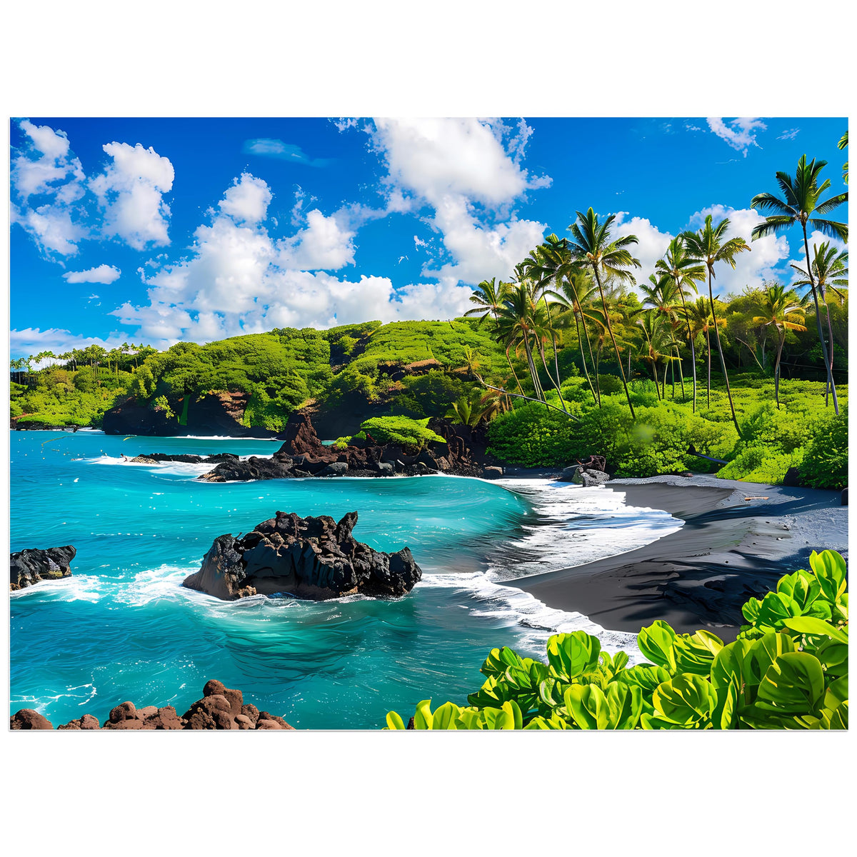 Jeacirio Beach Puzzle 500-piece front view highlighting vibrant colors for a relaxing family evening
