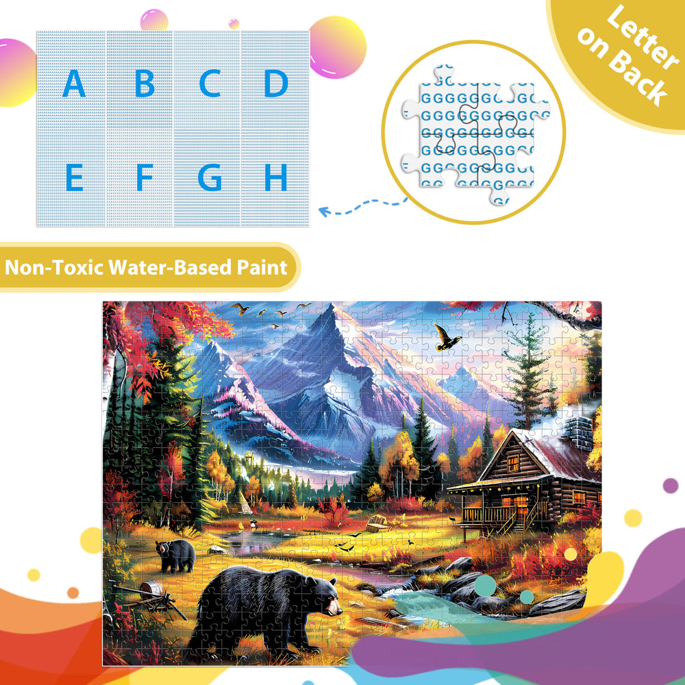 Jeacirio finished 20.5 by 15 inches landscape puzzle brightens any room.