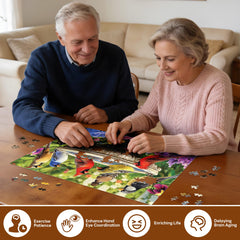 Jeacirio laser-cut puzzle pieces ensure a precise fit.