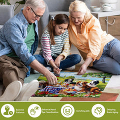 Jeacirio leafy canopy outdoor scene, crisp imagery for focused puzzling