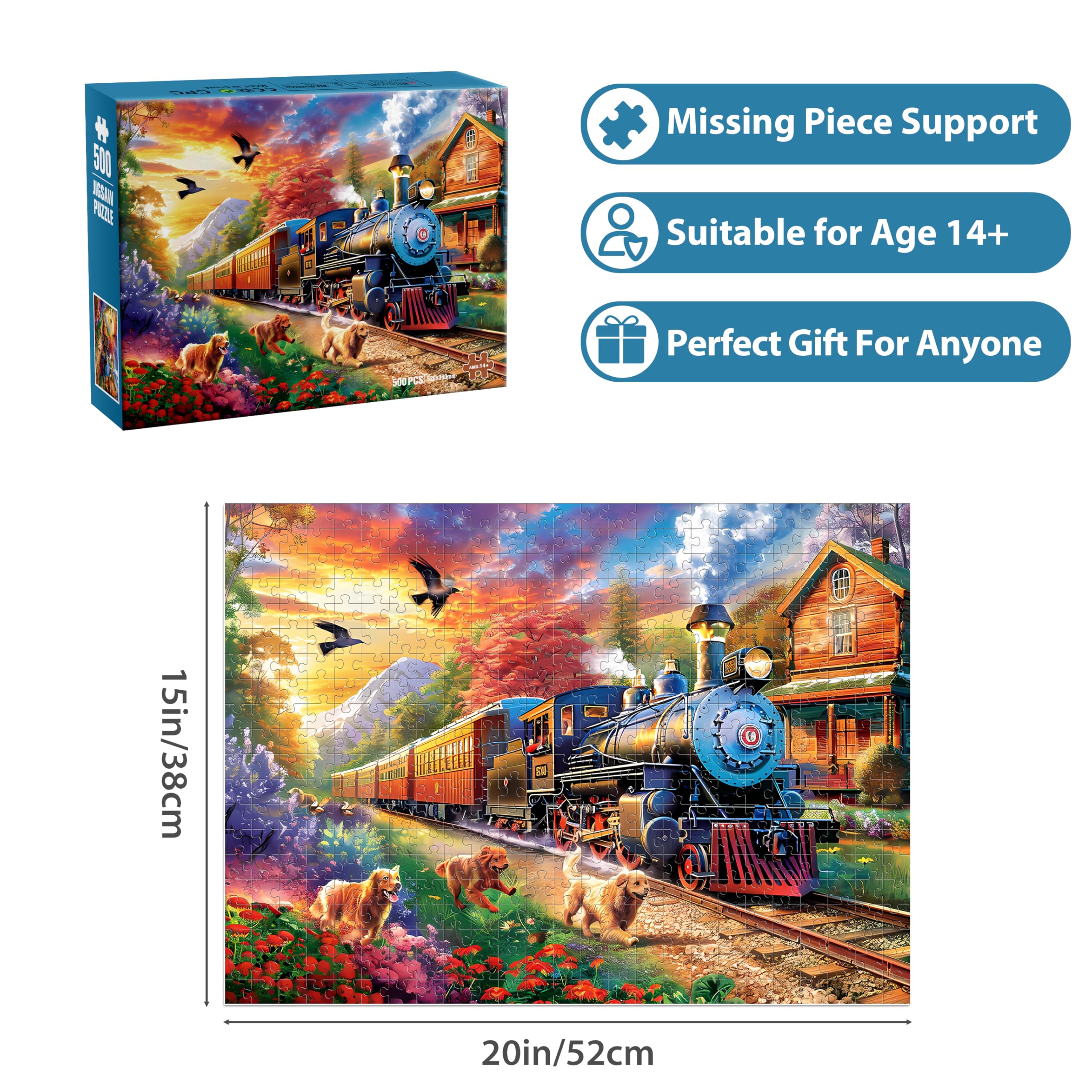 Jeacirio nature scene puzzle with flowers and mountains inspires focus.