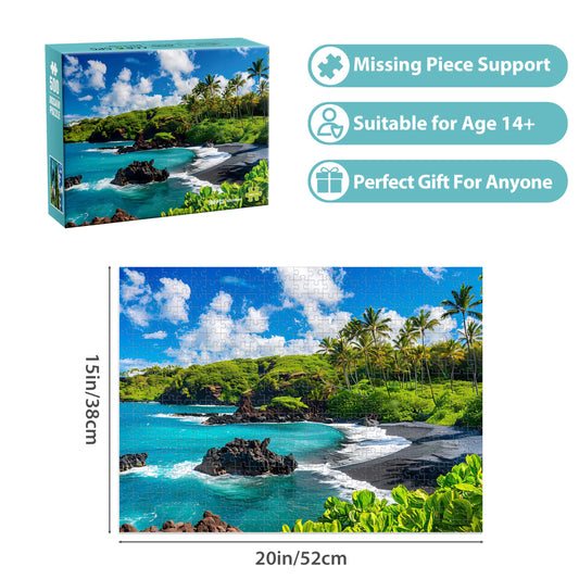 Jeacirio Ocean Puzzle 500-piece assembly shot demonstrates precise cuts for a satisfying build