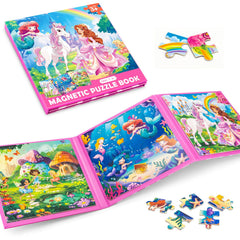 Jeacirio Princess Mermaid Puzzles 20-piece colorful ocean scene boosts early problem-solving.