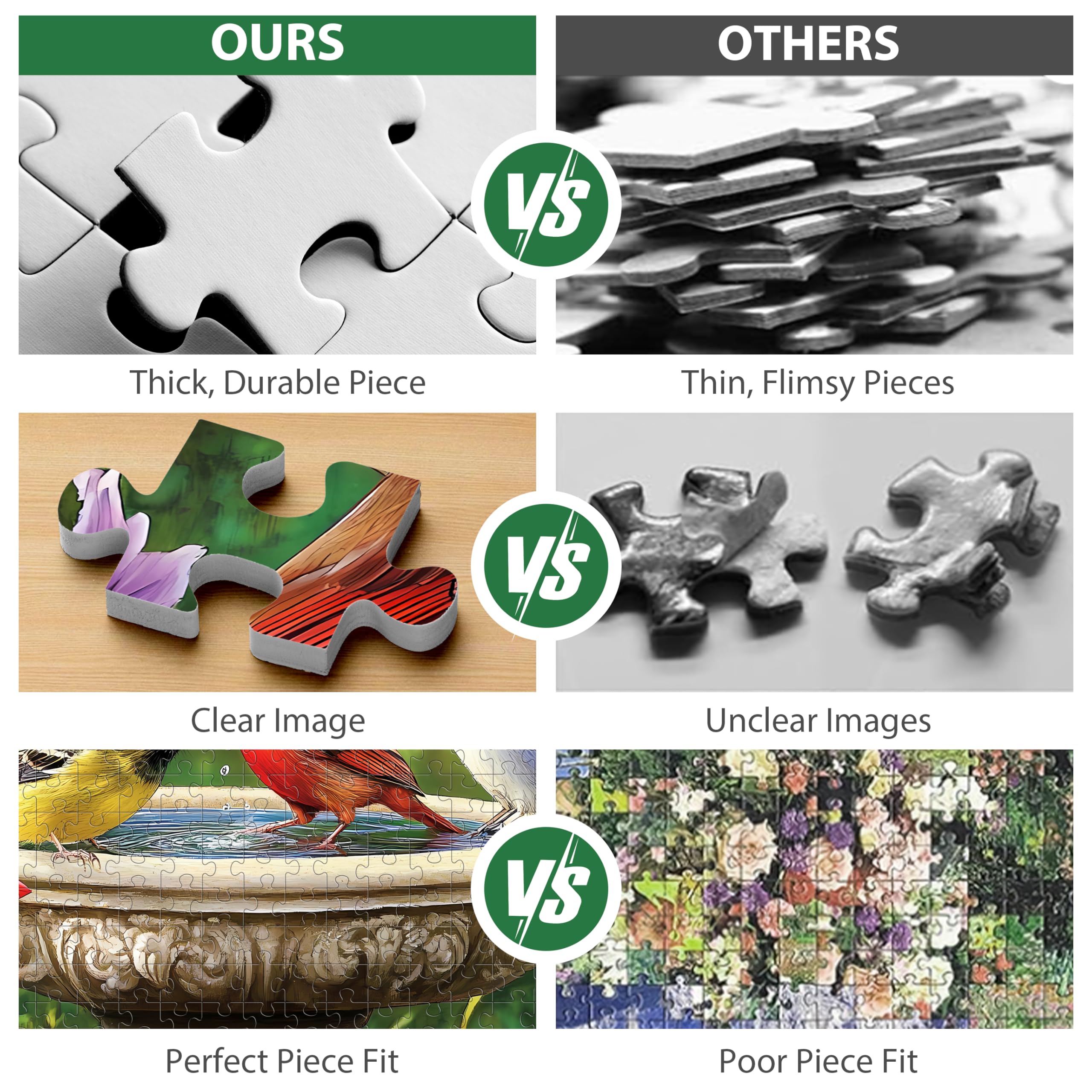 Jeacirio recycled cardboard puzzle, eco-friendly materials for mindful puzzling.
