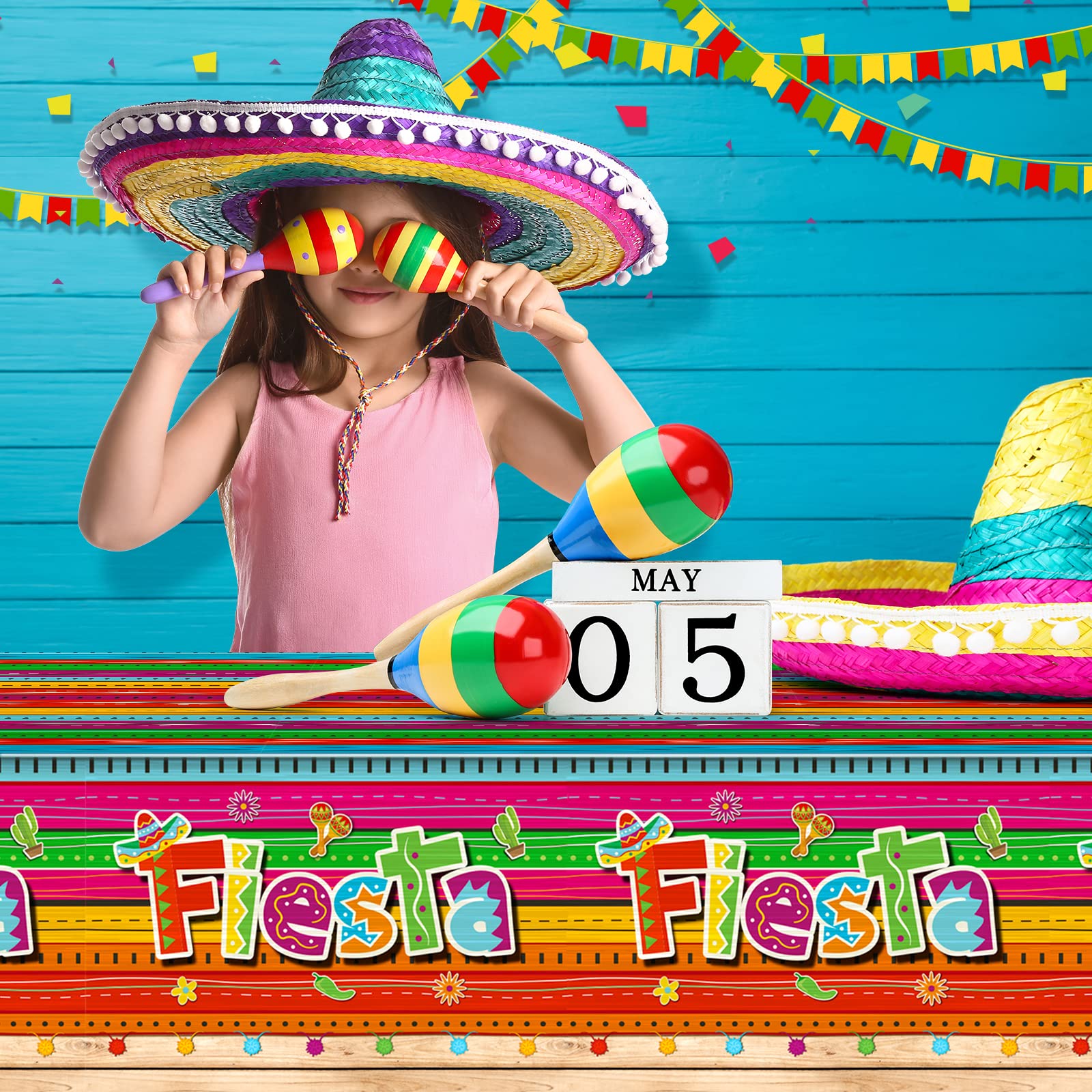 Jectivs birthday party tablecloth decor for celebratory tables
