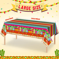 Jectivs Cinco de Mayo tablecloth 54x108 inches fits large tables