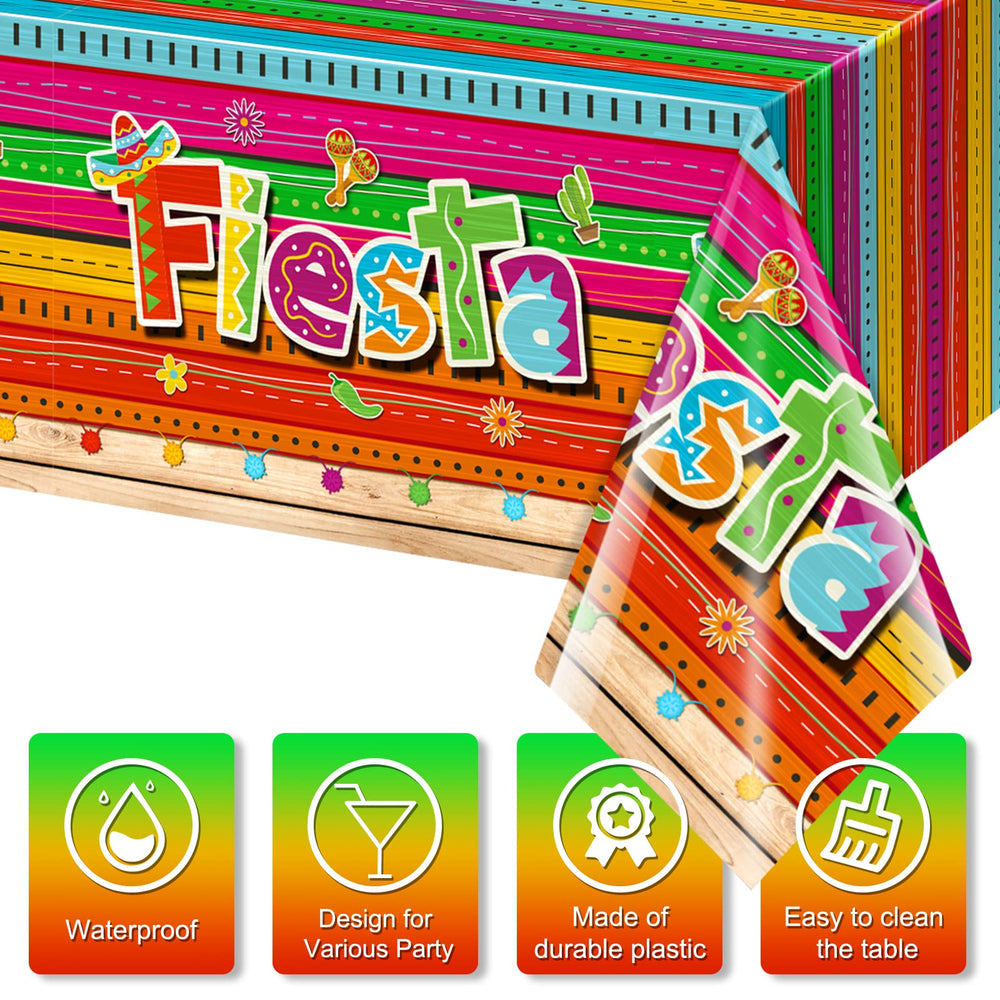 Jectivs taco night table cover creates festive table setting