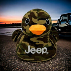 Jeep Text Logo Duck plush, gift-ready, ideal for Jeep lovers' collection