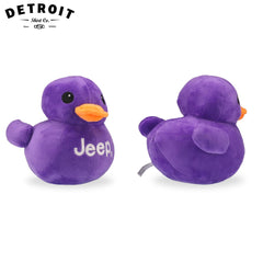 Desk-display ready, this plush duck sits neatly on shelves for Jeep fans.