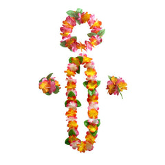 JEKANEL luau party set packaging showing ready-to-wear accessories for events