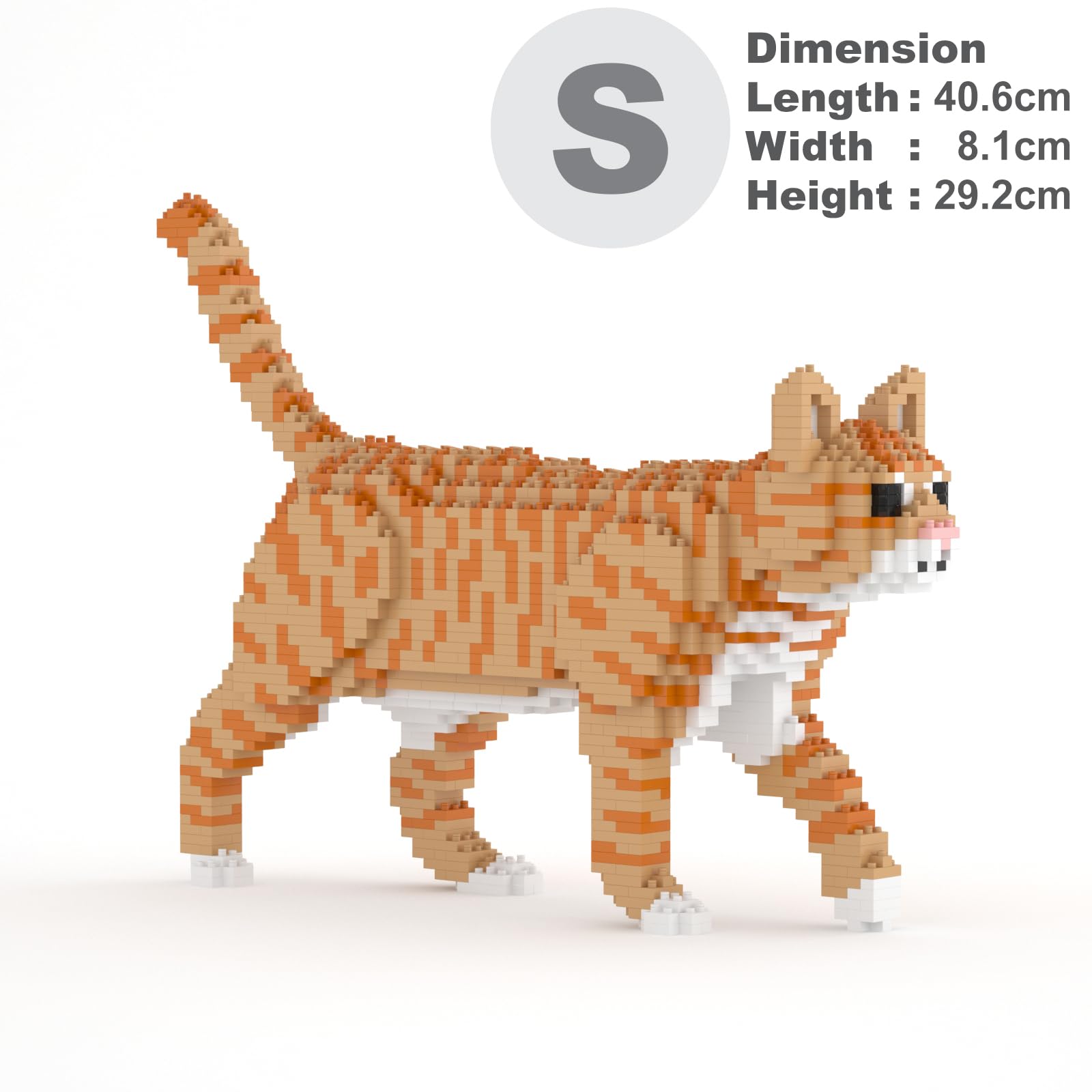 JEKCA Cat 03S-M01B close-up of interlocking pieces in vibrant plastic