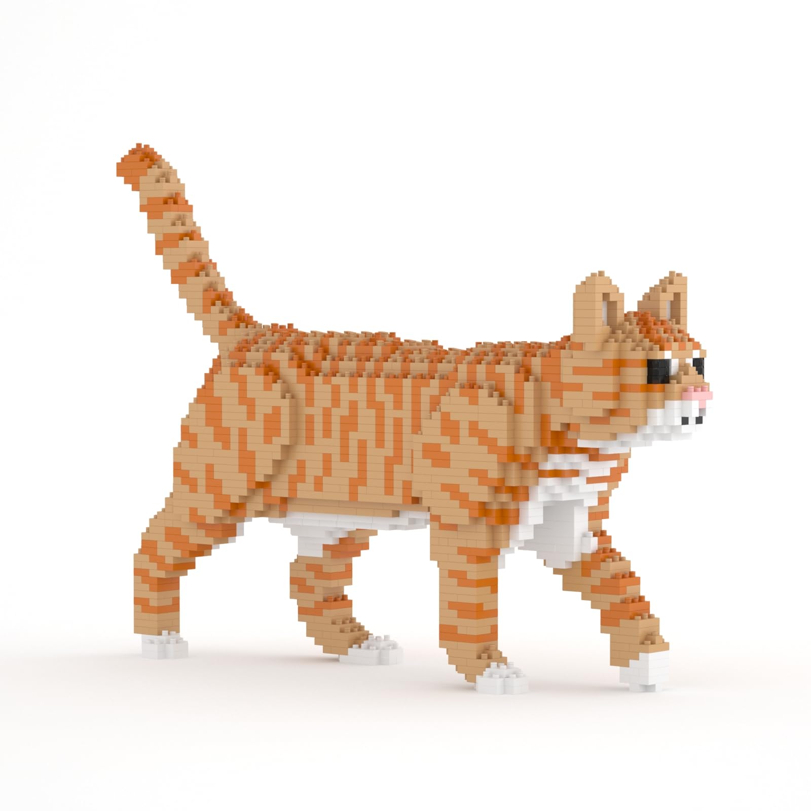 JEKCA Cat 03S-M01B tabby cat building set for creative display and challenge